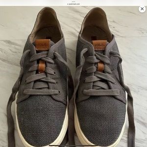 Olukai Pehuea Li Convertible Mesh Sneakers Lace-Up Drop Heel in Pavement Size 10